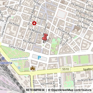 Mappa Piazzale Guglielmo Marconi, 23, 15121 Alessandria, Alessandria (Piemonte)