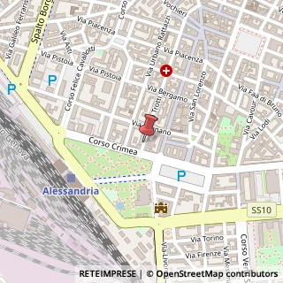 Mappa Via Trotti, 118, 15121 Alessandria, Alessandria (Piemonte)