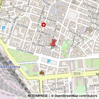 Mappa Piazzale Guglielmo Marconi, 27, 15121 Alessandria, Alessandria (Piemonte)