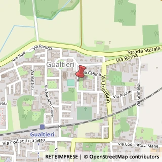 Mappa Via Dante Alighieri, 10, 42044 Gualtieri RE, Italia, 42044 Gualtieri, Reggio nell'Emilia (Emilia Romagna)