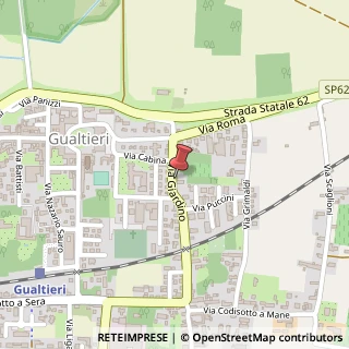 Mappa Via Giardino, 25, 42044 Gualtieri, Reggio nell'Emilia (Emilia Romagna)
