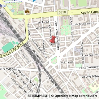 Mappa Via Messina, 23, 15121 Alessandria, Alessandria (Piemonte)