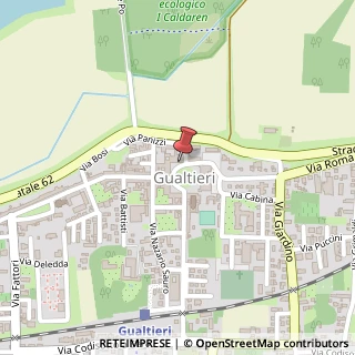 Mappa Piazza Bentivoglio, 23, 42044 Gualtieri, Reggio nell'Emilia (Emilia Romagna)