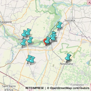Mappa Via Vittorio Emanuele, 42044 Gualtieri RE, Italia (6.33143)