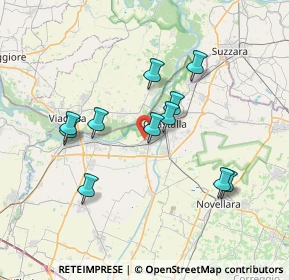 Mappa Via Bosi, 42044 Gualtieri RE, Italia (6.62364)