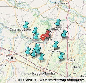 Mappa Via Bosi, 42044 Gualtieri RE, Italia (11.52)