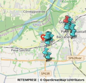 Mappa Via Bosi, 42044 Gualtieri RE, Italia (1.7155)