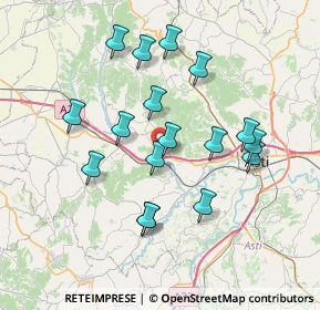 Mappa Via Castellero, 14011 Baldichieri d'Asti AT, Italia (6.93706)