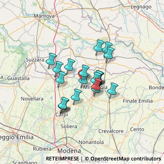 Mappa Via Antonio, 41033 Concordia Sulla Secchia MO, Italia (9.9365)