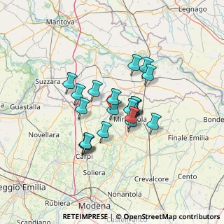 Mappa Via Miglioli, 41033 Concordia Sulla Secchia MO, Italia (9.932)