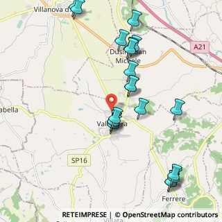 Mappa Via San Lorenzo, 14017 Valfenera AT, Italia (2.244)