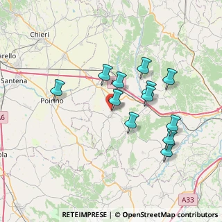 Mappa Via San Lorenzo, 14017 Valfenera AT, Italia (6.62667)