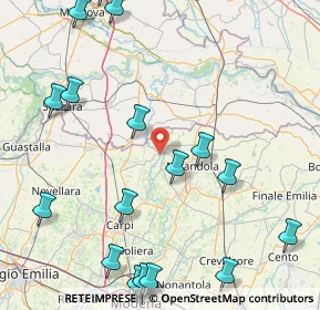 Mappa Via Capo di Sopra, 41033 Concordia Sulla Secchia MO, Italia (23.443)
