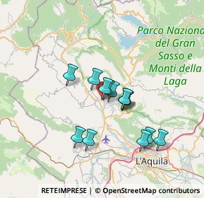 Mappa Via Traversa Colle Rosso, 67017 Pizzoli AQ, Italia (5.54154)