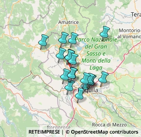 Mappa Via Traversa Colle Rosso, 67017 Pizzoli AQ, Italia (10.22)