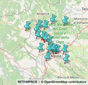 Mappa Via Traversa Colle Rosso, 67017 Pizzoli AQ, Italia (10.78556)