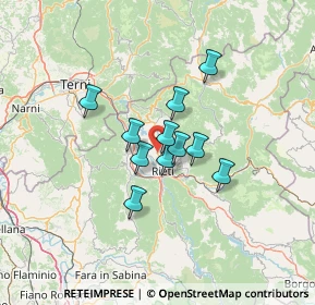 Mappa Basso Cottano, 02100 Rieti RI, Italia (9.29727)