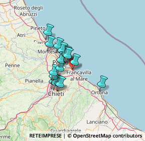 Mappa Via Antonio de Nino, 66023 Francavilla al Mare CH, Italia (9.46667)