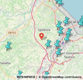 Mappa Via San Giovanni, 65010 Spoltore PE, Italia (5.9875)