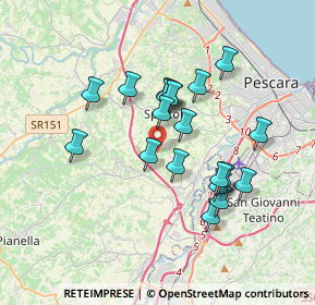 Mappa Via San Giovanni, 65010 Spoltore PE, Italia (3.2135)