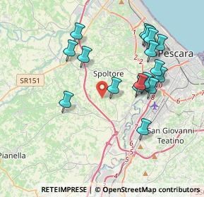 Mappa Via San Giovanni, 65010 Spoltore PE, Italia (3.98118)