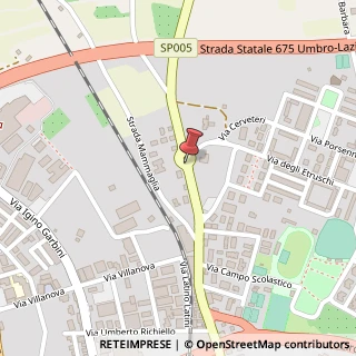Mappa Strada Teverina, 42, 01100 Viterbo, Viterbo (Lazio)