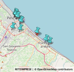 Mappa Via Gizio, 66023 Francavilla al Mare CH, Italia (4.78923)