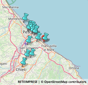 Mappa Via Gizio, 66023 Francavilla al Mare CH, Italia (6.472)