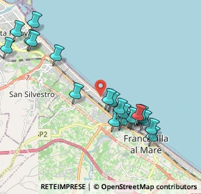 Mappa Via Gizio, 66023 Francavilla al Mare CH, Italia (2.217)