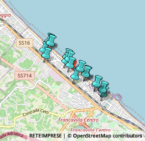 Mappa Via Gizio, 66023 Francavilla al Mare CH, Italia (0.6305)