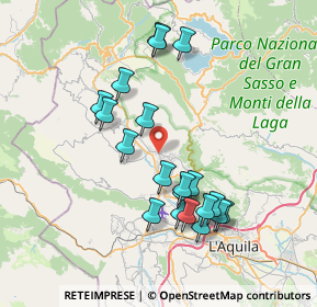 Mappa Via Gran Sasso, 67017 Pizzoli AQ, Italia (7.5735)