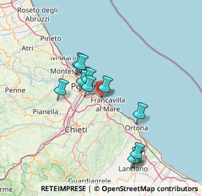 Mappa Via Monte Amaro, 66023 Francavilla al Mare CH, Italia (12.9)