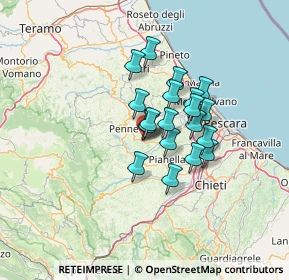 Mappa Via dei Normanni, 65014 Loreto Aprutino PE, Italia (9.422)