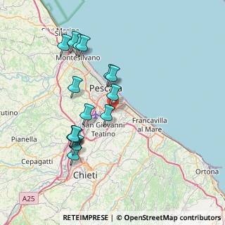 Mappa Strada Colle Santo Spirito, 65129 Pescara PE, Italia (7.722)