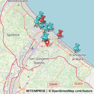 Mappa Strada Colle Santo Spirito, 65129 Pescara PE, Italia (3.49455)