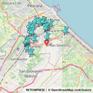 Mappa Strada Colle Santo Spirito, 65129 Pescara PE, Italia (1.8505)