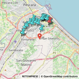 Mappa Strada Colle Santo Spirito, 65129 Pescara PE, Italia (1.9125)