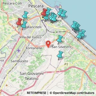 Mappa Strada Colle Santo Spirito, 65129 Pescara PE, Italia (2.6745)