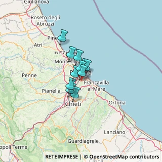 Mappa Str. Vecchia Fontanelle, 65100 Pescara PE, Italia (6.91545)