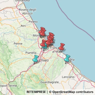 Mappa Via Caduti per Servizio, 65129 Pescara PE, Italia (7.6525)