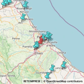 Mappa Via Caduti per Servizio, 65129 Pescara PE, Italia (22.16286)