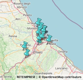 Mappa Via Caduti per Servizio, 65129 Pescara PE, Italia (7.1225)