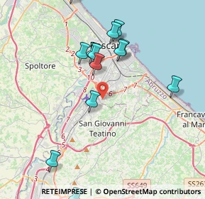 Mappa Via Caduti per Servizio, 65129 Pescara PE, Italia (4.43692)