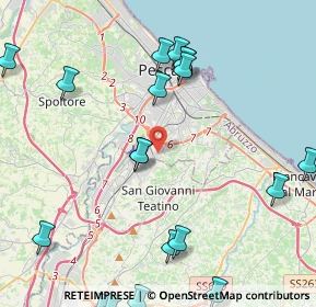 Mappa Via Caduti per Servizio, 65129 Pescara PE, Italia (5.9245)
