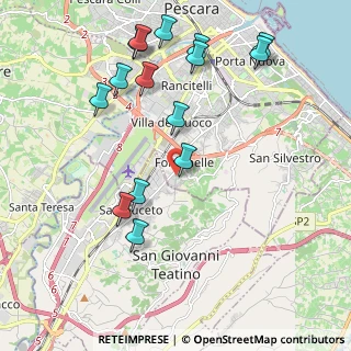 Mappa Via Caduti per Servizio, 65129 Pescara PE, Italia (2.39533)