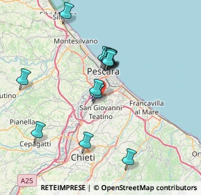 Mappa Via Caduti per Servizio, 65129 Pescara PE, Italia (6.82857)