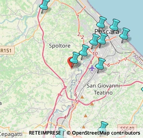 Mappa Via Sele, 65010 Spoltore PE, Italia (5.23667)