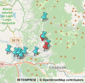 Mappa Via Leonardo Leonardi, 02100 Rieti RI, Italia (4.41909)