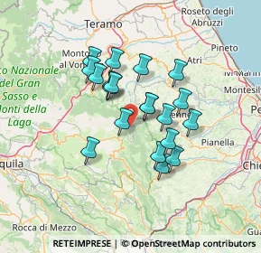 Mappa Contrada Rigopiano, 65010 Farindola PE, Italia (11.2095)