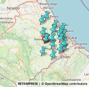 Mappa Via degli Uliveti, 65014 Loreto Aprutino PE, Italia (9.6425)